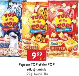 Qanto Popcorn TOP of the POP sůl, sýr, máslo nabídka