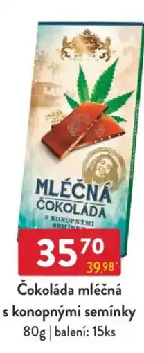 Qanto Čokoláda mléčná s konopnými semínky nabídka