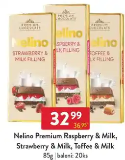Qanto Nelino Premium Raspberry & Milk, Strawberry & Milk, Toffee & Milk nabídka