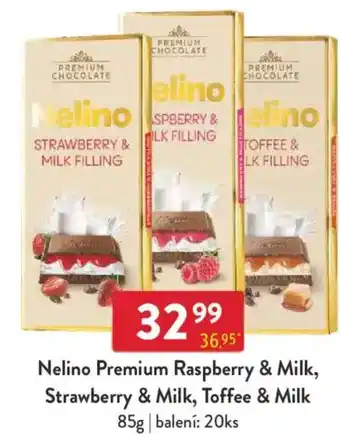 Qanto Nelino Premium Raspberry & Milk, Strawberry & Milk, Toffee & Milk nabídka