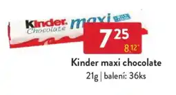 Qanto Kinder maxi chocolate nabídka