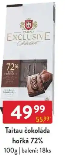 Qanto Taitau čokoláda hořká 72% nabídka