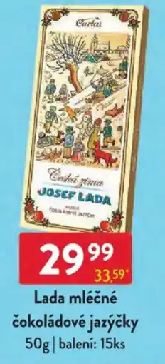 Qanto Lada mléčné čokoládové jazýčky nabídka