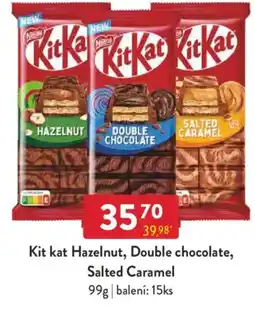 Qanto Kit kat Hazelnut, Double chocolate, Salted Caramel nabídka