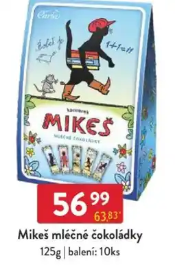Qanto Mikeš mléčné čokoládky nabídka