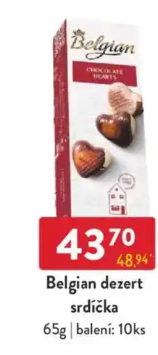 Qanto Belgian dezert srdíčka nabídka