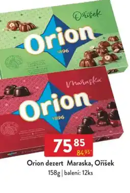 Qanto Orion dezert Maraska, Oříšek nabídka