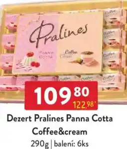 Qanto Dezert Pralines Panna Cotta Coffee&cream nabídka