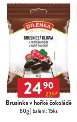 Qanto DR.ENSA Brusinka v hořké čokoládě nabídka