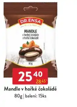 Qanto DR.ENSA Mandle v hořké čokoládě nabídka