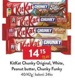 Qanto KitKat Chunky Original, White, Peanut butter, Chunky Funky nabídka