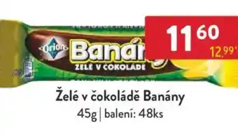 Qanto Orion Želé v čokoládě Banány nabídka