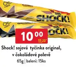 Qanto Shock! sojová tyčinka original, v čokoládové polevě nabídka