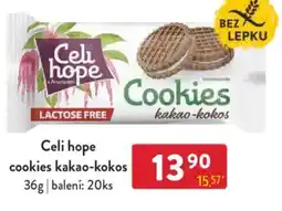 Qanto Celi hope cookies kakao-kokos nabídka
