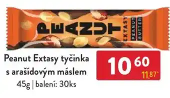 Qanto Peanut Extasy tyčinka s arašídovým máslem nabídka
