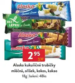 Qanto Alaska kukuřičné trubičky mléčná, oříšek, kokos, kakao nabídka