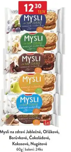 Qanto Mysli na zdraví Jablečné, Oříškové, Borůvkové, Čokoládové, Kokosové, Nugátové nabídka