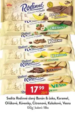 Qanto Sedita Rodinné slaný Banán & čoko, Karamel, Oříškové, Kávenky, Citronové, Kakakové, Vesna nabídka