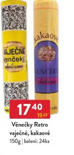 Qanto Věnečky Retro vaječné, kakaové nabídka