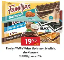 Qanto Familys Waffle Wafers black coco, čokoláda, slaný karamel nabídka