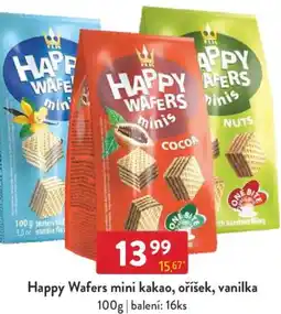 Qanto Happy Wafers mini kakao, oříšek, vanilka nabídka