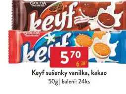 Qanto Keyf sušenky vanilka, kakao nabídka