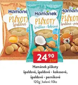 Qanto Hamánek piškoty špaldové, špaldové - kokosové, špaldové - perníkové nabídka
