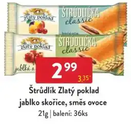 Qanto Štrudlík Zlatý poklad jablko skořice, směs ovoce nabídka