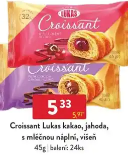 Qanto Croissant Lukas kakao, jahoda, s mléčnou náplní, višeň nabídka