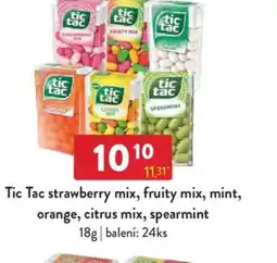 Qanto Tic Tac strawberry mix, fruity mix, mint, orange, citrus mix, spearmint nabídka