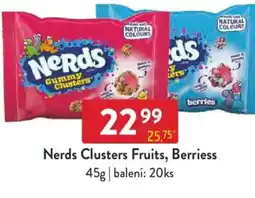 Qanto Nerds Clusters Fruits, Berriess nabídka