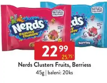 Qanto Nerds Clusters Fruits, Berriess nabídka