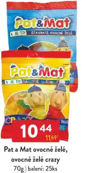 Qanto Pat a Mat ovocné želé, ovocné želé crazy nabídka