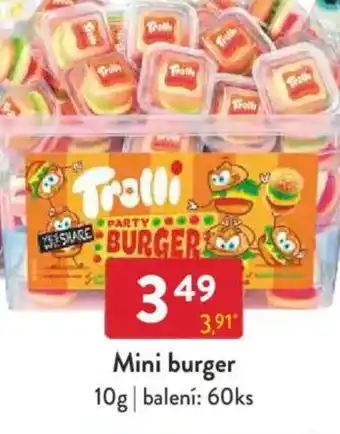 Qanto Mini burger nabídka