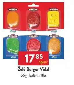 Qanto Želé Burger Vidal nabídka