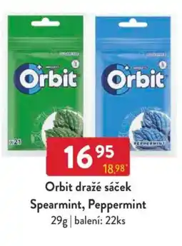 Qanto Orbit dražé sáček Spearmint, Peppermint nabídka