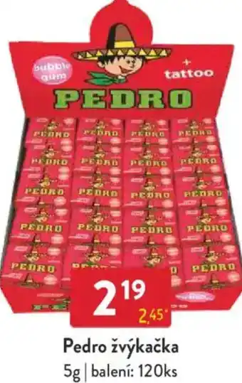 Qanto Pedro žvýkačka nabídka