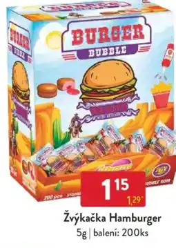 Qanto Žvýkačka Hamburger nabídka