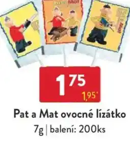 Qanto Pat a Mat ovocné lízátko nabídka