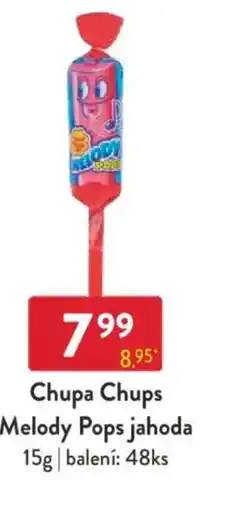 Qanto Chupa Chups Melody Pops jahoda nabídka