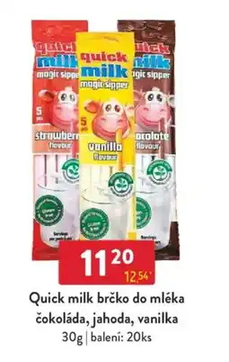 Qanto Quick milk brčko do mléka čokoláda, jahoda, vanilka nabídka