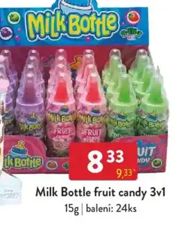 Qanto Milk Bottle fruit candy 3v1 nabídka