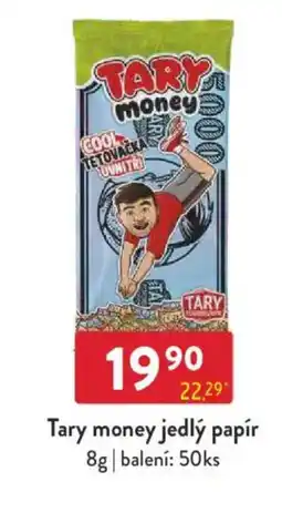 Qanto Tary money jedlý papír nabídka