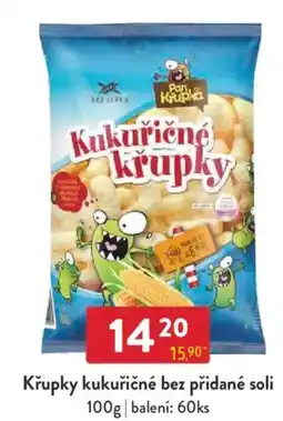 Qanto Křupky kukuřičné bez přidané soli nabídka