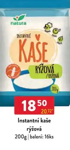 Qanto Natura Instantní kaše rýžová nabídka