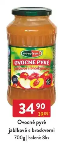 Qanto Ovocné pyré jablkové s broskvemi nabídka