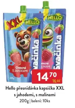 Qanto Hello přesnídávka kapsička XXL s jahodami, s malinami nabídka