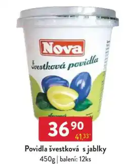 Qanto Nova Povidla švestková s jablky nabídka