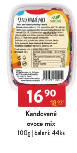 Qanto Kandované ovoce mix nabídka