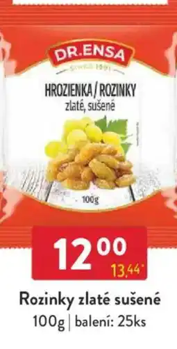 Qanto DR.ENSA Rozinky zlaté sušené nabídka